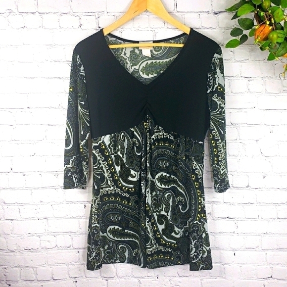 Casual Land Tops - CASUAL LAND 3/4 Sleeve Blouse Top Size 1X
